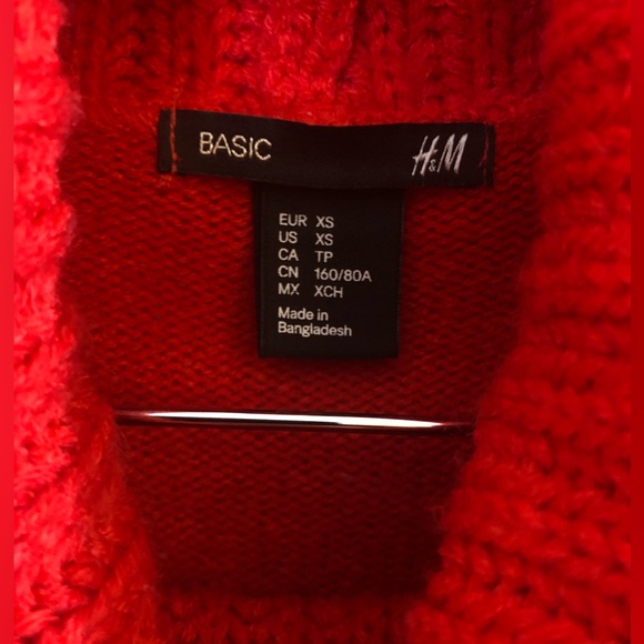 H&M Cowl Neck Sweater Dress Women’s XS - Picture 4 of 9